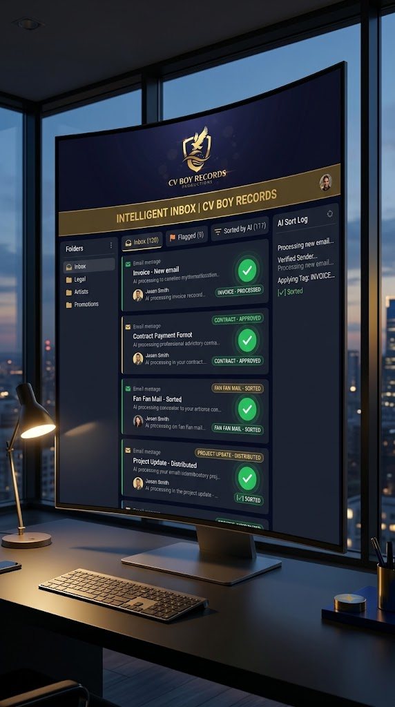 Intelligent inbox sorting emails with AI