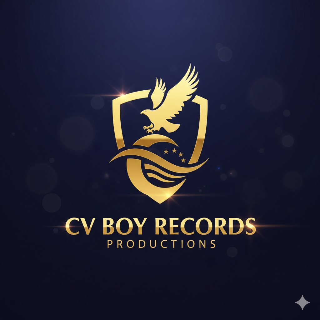 CV BOY RECORDS golden eagle shield logo